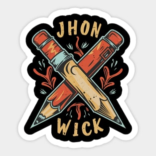 John Wick Pencil Sticker